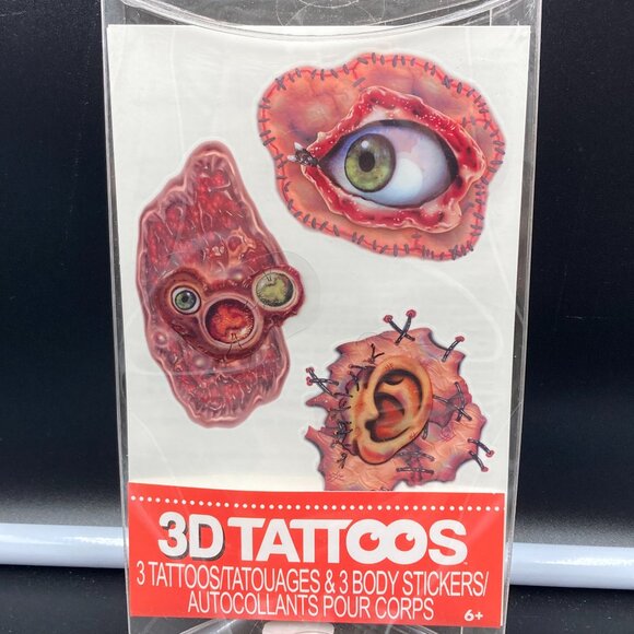 Savvi 3D 3 Piece Tattoos - Picture 1 of 2
